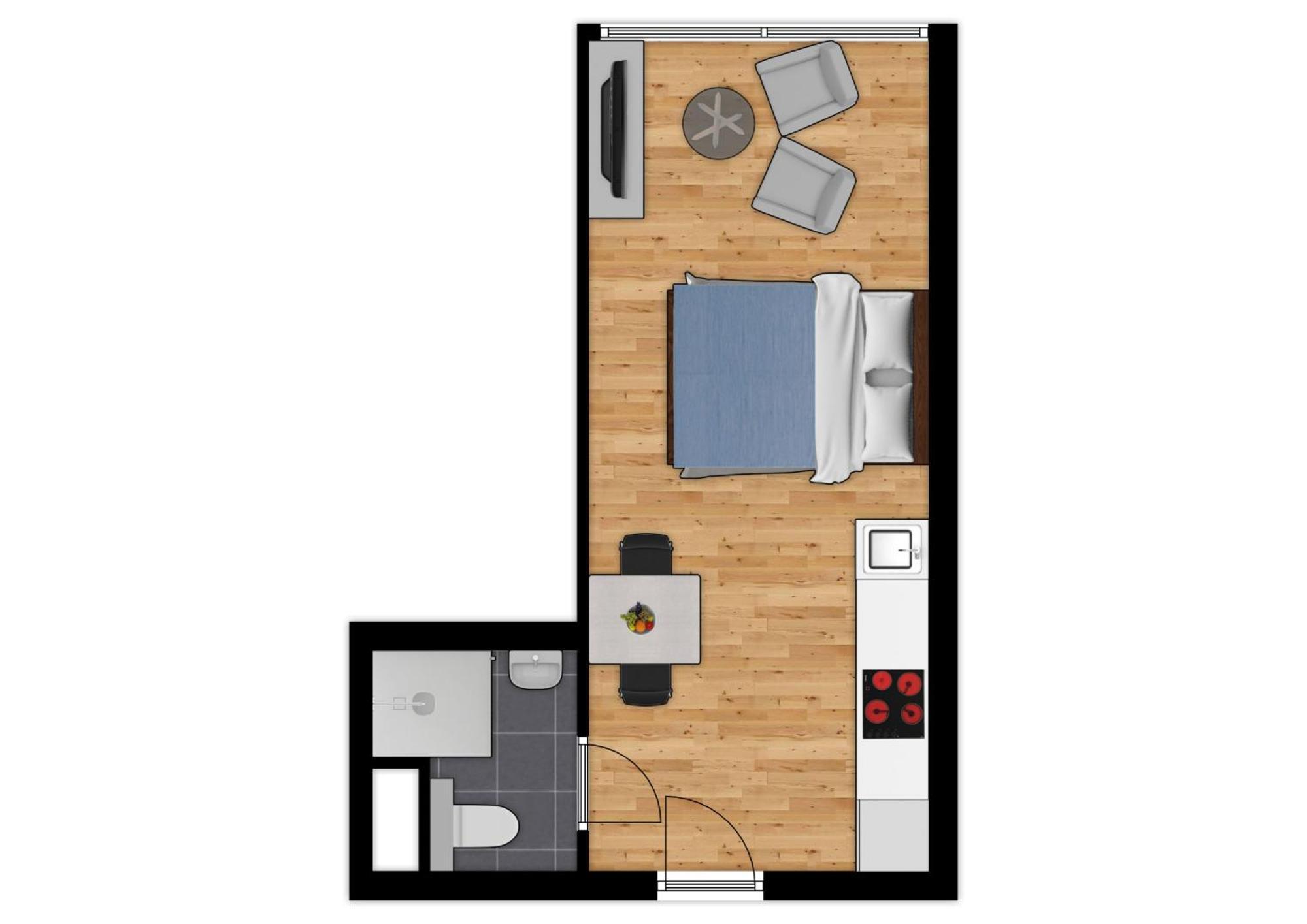 Holiday Suites Blankenberge Rum bild
